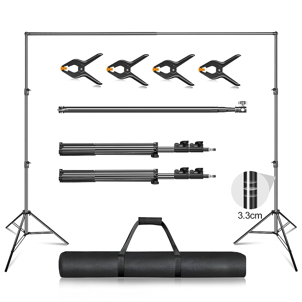 Emart Backdrop Stand Heavy Duty 10 x 10 ft, Adjustable Backdrop Stand