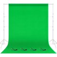 thumbnail image 1 of Emart Green Screen Backdrop,8x10ft Photography Green Background  Fabric Kit with 4 Clip for Video, 1 of 7