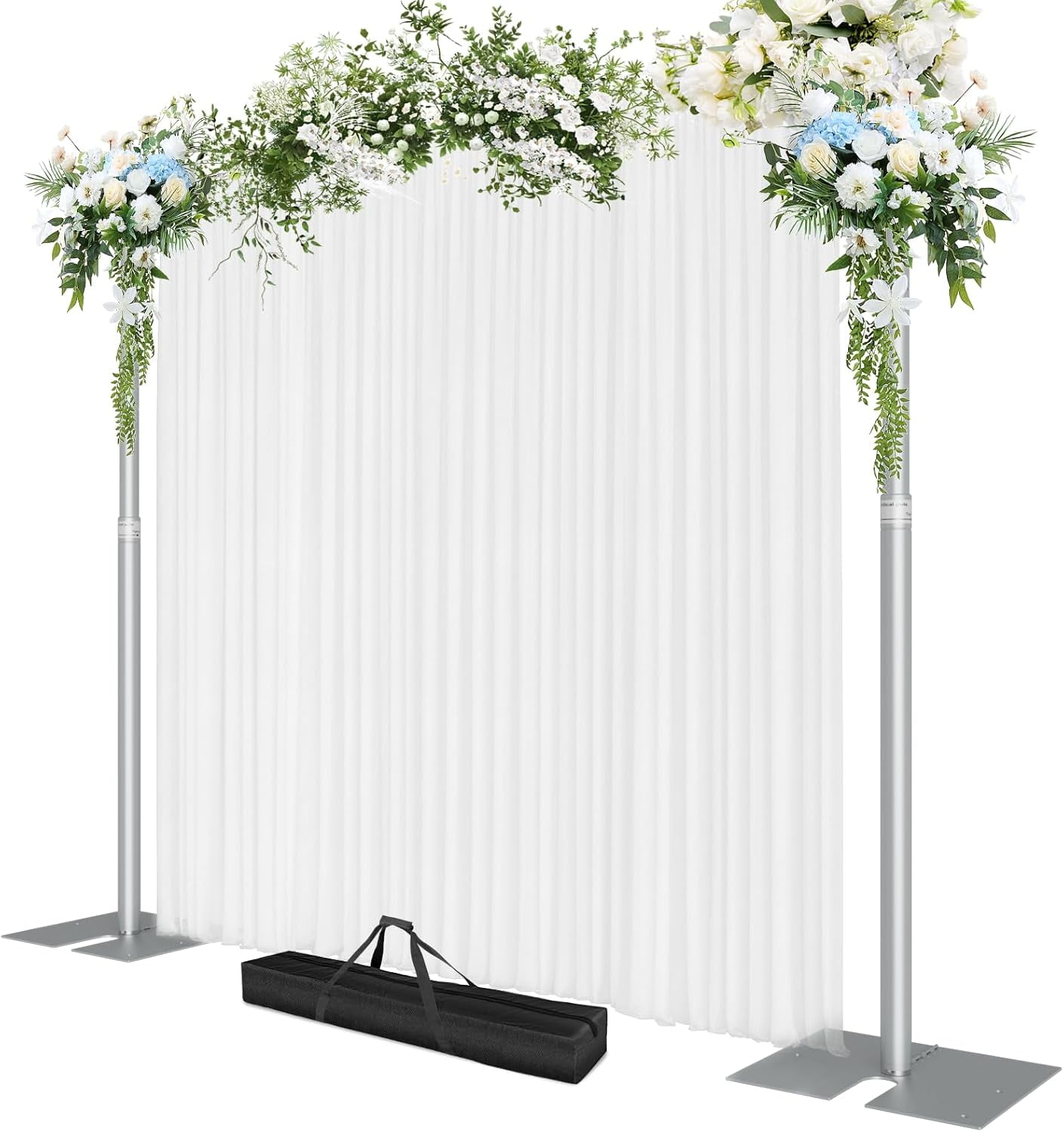 Emart Heavy Duty Backdrop Stand,10x10ft Adjustable Metal Background ...