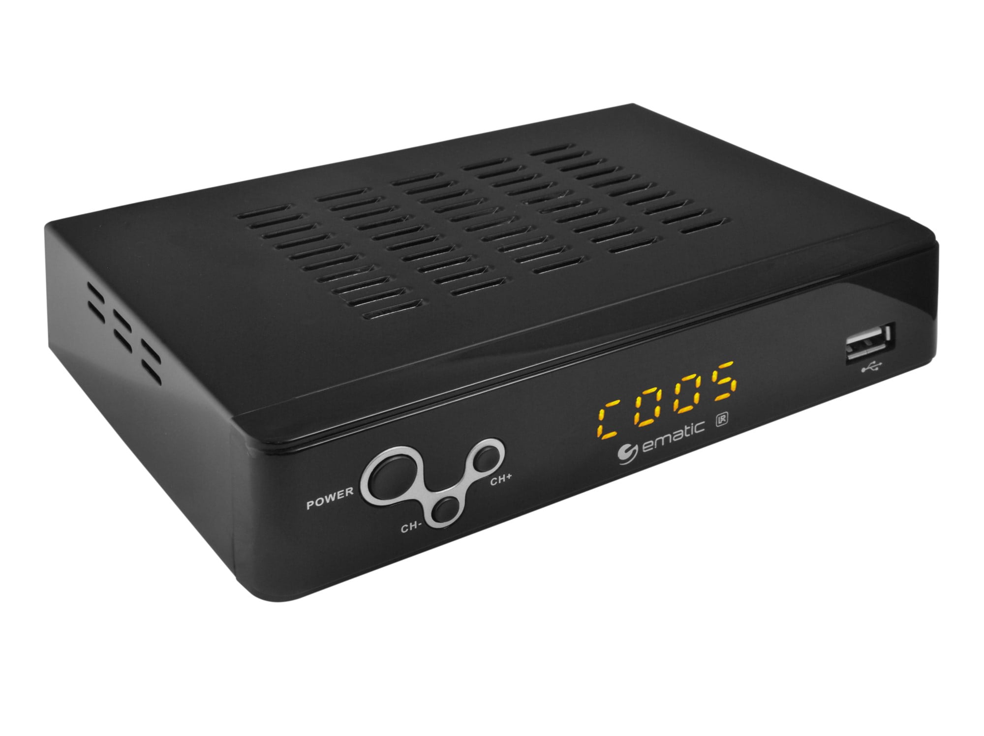 Ematic AT103C Digital Converter Box with Recorder and LED Display