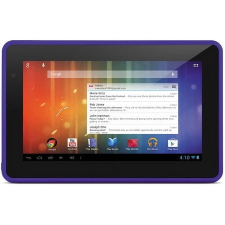 Ematic EGS004 Genesis Prime Tablet, 7", Single-core (1 Core), 512 MB RAM, 4 GB Storage, Android 4.1 Jelly Bean (Purple)