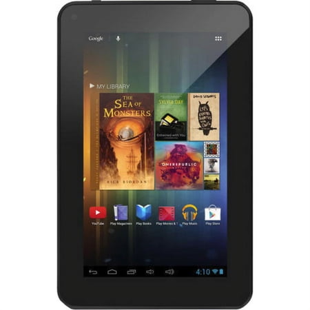 Ematic EM63 Tablet, 7" WSVGA, Dual-core (2 Core) 1.60 GHz, 1 GB RAM, 4 GB Storage, Android 4.1 Jelly Bean, Black