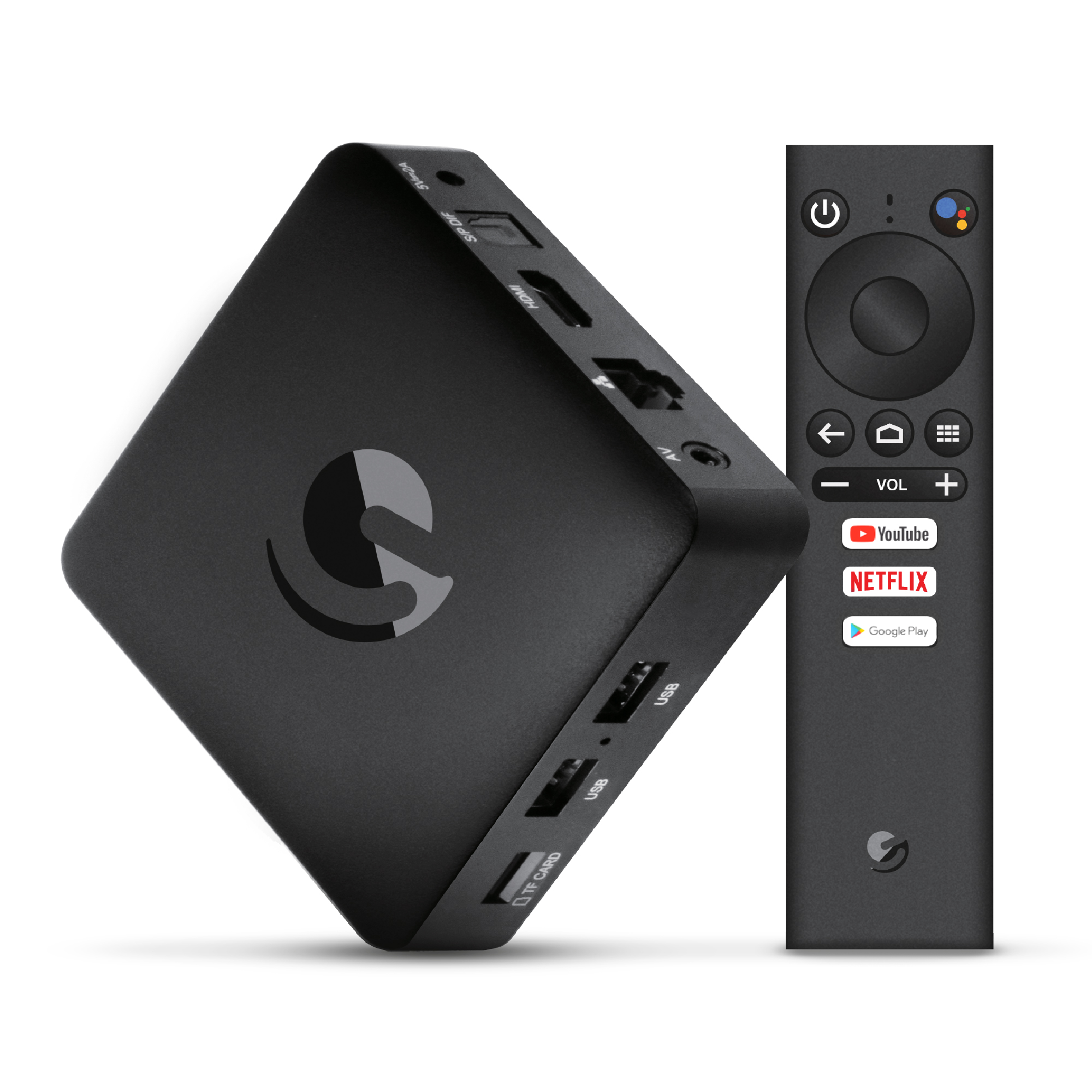 Ematic Jetstream 4K Ultra HD Android TV Box with Voice Search Remote (AGT418) - image 1 of 18