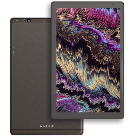 Ematic MOTILE EGQ101DG 10.1” IPS Touch Screen HD Quad-Core Performance Big Android Tablet, 4G LTE/3G/2G, WiFi, Bluetooth, 32GB Storage (Dark Gray) - New