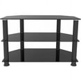 Ematic Metal and Glass TV Stand for TVs up to 66 lbs and 42", ETVS660 Black