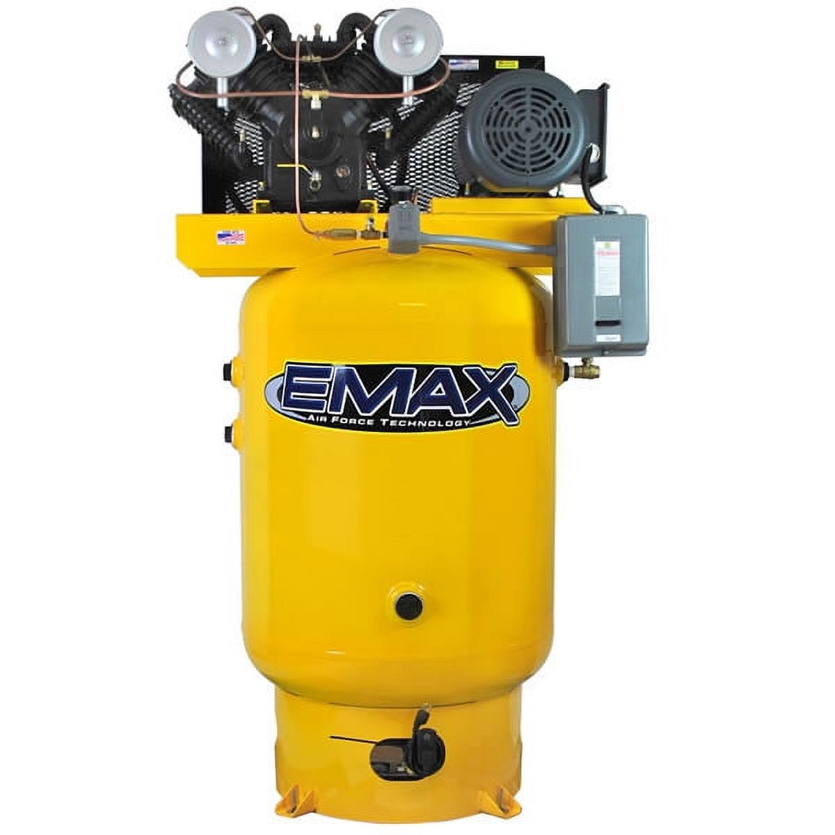 Emax 80 Gallon 175 Psi 230/460V 3Phase 10Hp Vertical Air Compressor