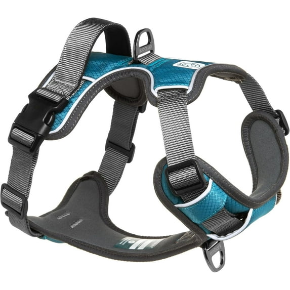 Embark Adventure Dog Harness, No-Pull Reflective Trim Dog Harness for Small, Medium & Large Dogs - Military Grade Nylon, 2 Leash Clips & Gel Lined Handle. Soft & Padded Puppy Dog Vest for Any Breed