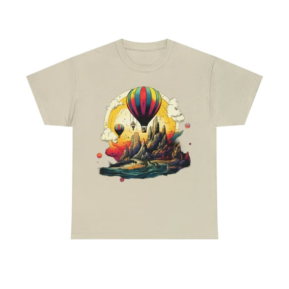 "Embark on a Cool Journey with Our Hot Balloon T-Shirt - Stand Out in Style!"