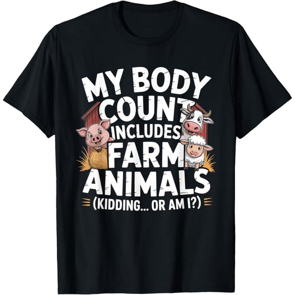 Embarrassing Shirt Farmer Meme Inappropriate Farm Animals T-Shirt Tops Tee