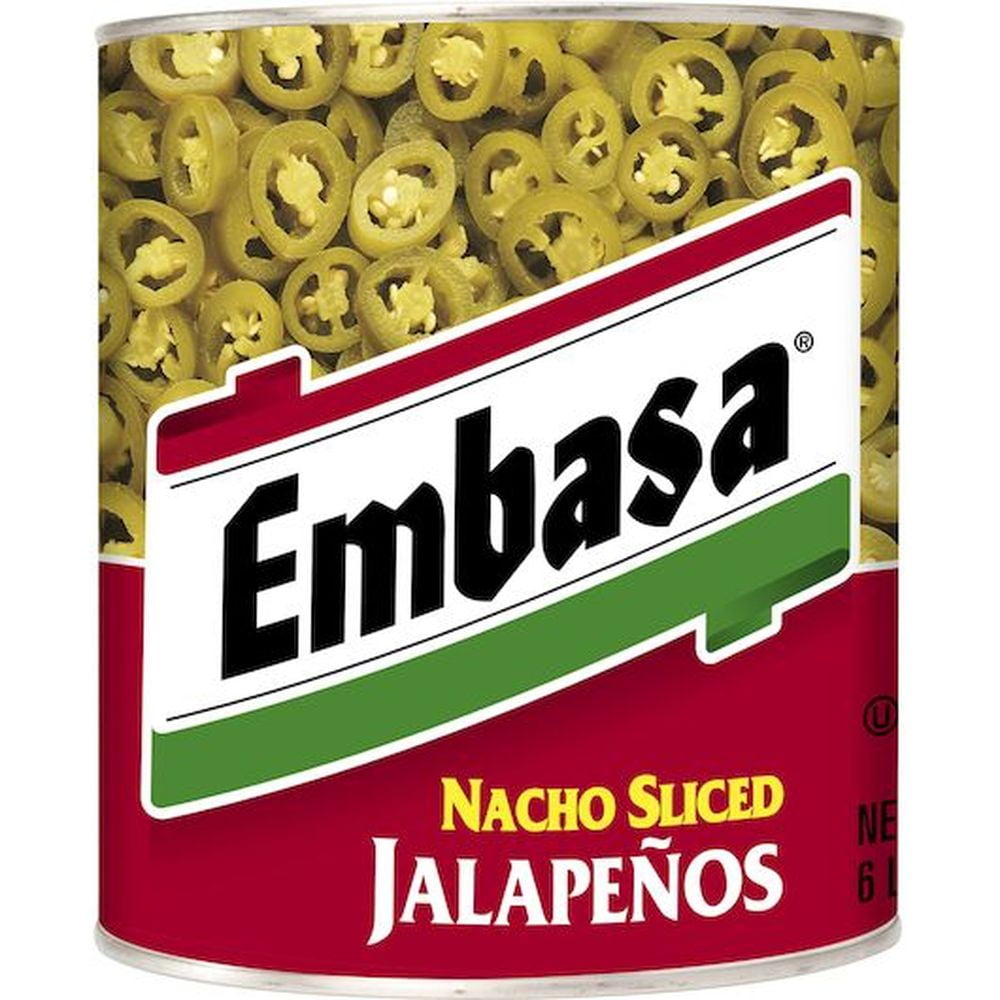 Embasa Nacho Sliced Jalapeno Pepper, 98 Ounce -- 6 per Case.
