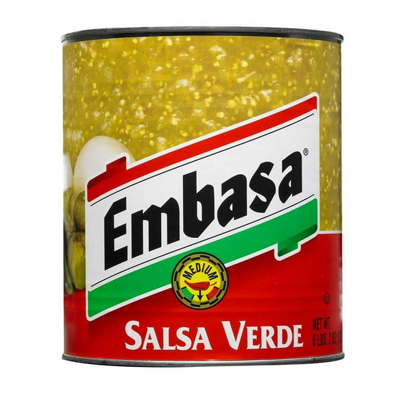 Embasa Verde Medium Salsa Can, 10 Can -- 6 Case