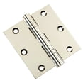 thumbnail image 1 of Embassy 3.5” x 3.5” Door Hinge Heavy Duty Hinges Polished Nickel Finish with Flat Finials, 1 of 9