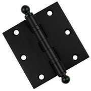 Embassy 3  x 3  Ball Bearing Door Hinge Heavy Duty Hinges Matte Black with Ball Tips