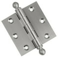 thumbnail image 1 of Embassy 3” x 3” Door Hinge Heavy Duty Hinges with Satin Nickel Finish & Ball Finials, 1 of 8