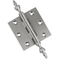 thumbnail image 1 of Embassy 3” x 3” Door Hinge Heavy Duty Hinges with Satin Nickel Finish & Urn Finials, 1 of 7