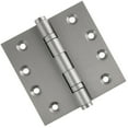 thumbnail image 1 of Embassy 4” x 4” Door Hinge Heavy Duty Hinges with Satin Nickel Finish & Flat Tips, 1 of 7