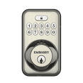 thumbnail image 1 of Embassy Keyless Entry Electronic Door Lock with Illuminated Antimicrobial Keypad and Security Deadbolt Lock, 1 of 5