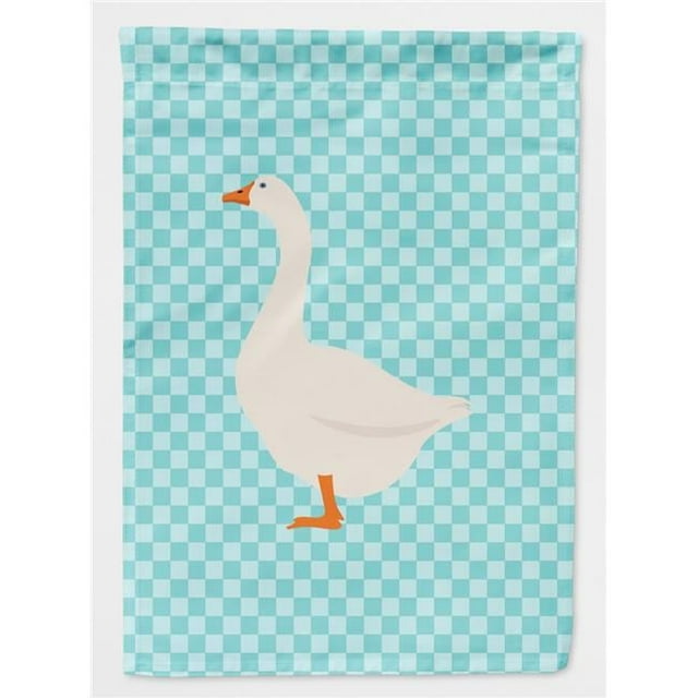 Embden Goose Blue Check Flag Canvas House - Blue Check