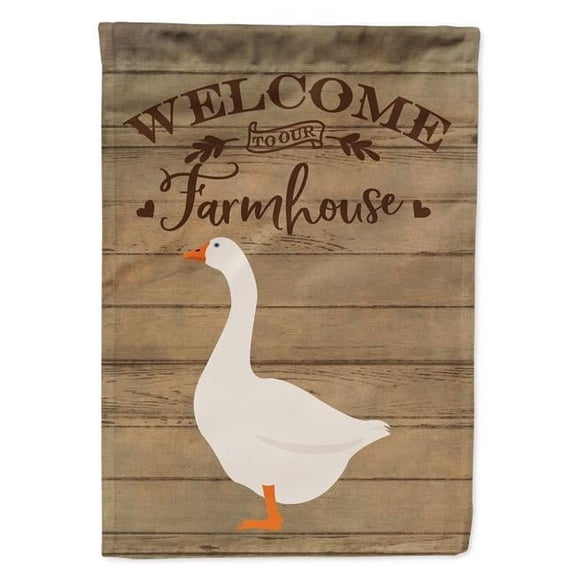 Embden Goose Welcome Garden Flag - 11 x 0.01 x 15 in.