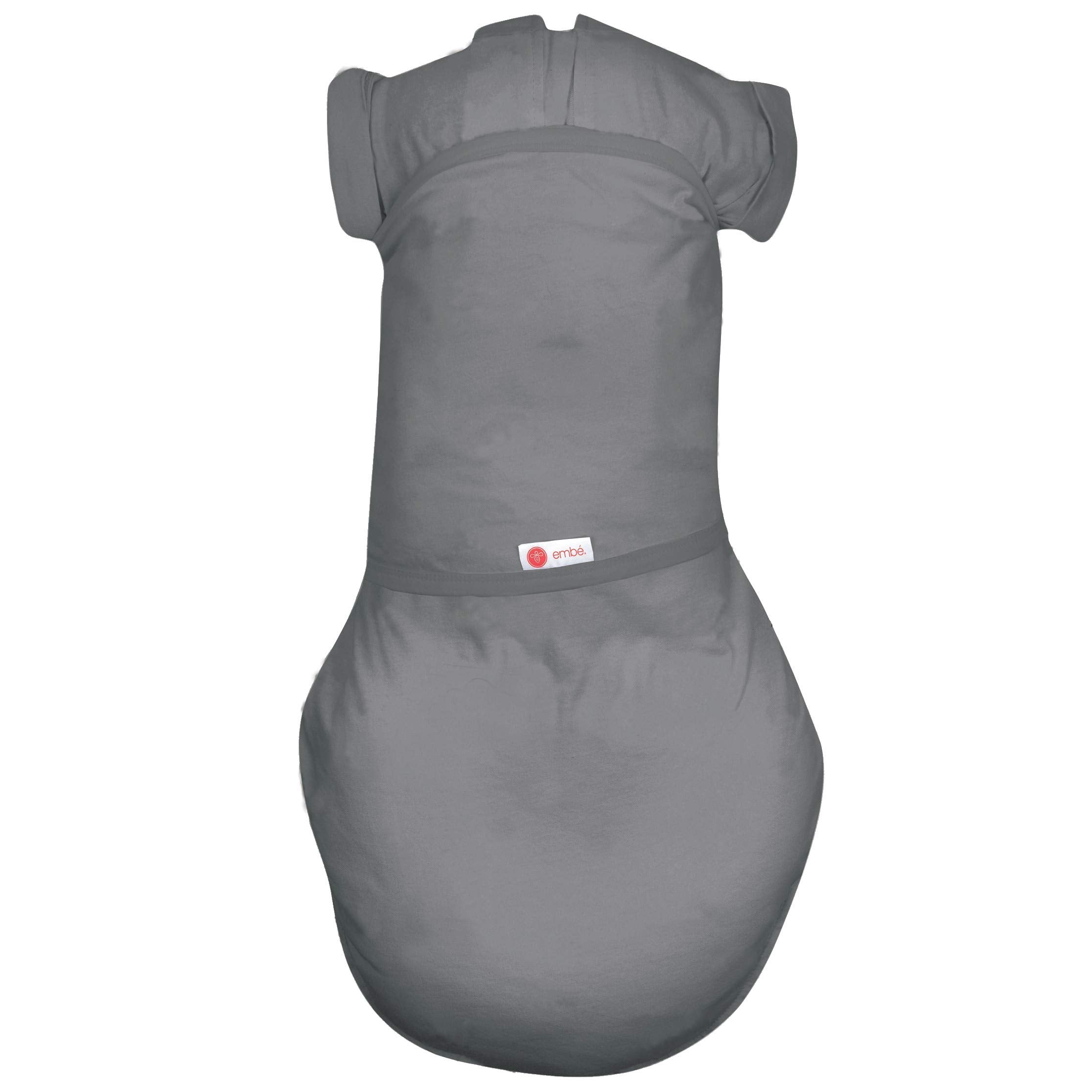 Embé Slate 2-Way Cotton Transitional Swaddle for 3-6 Months
