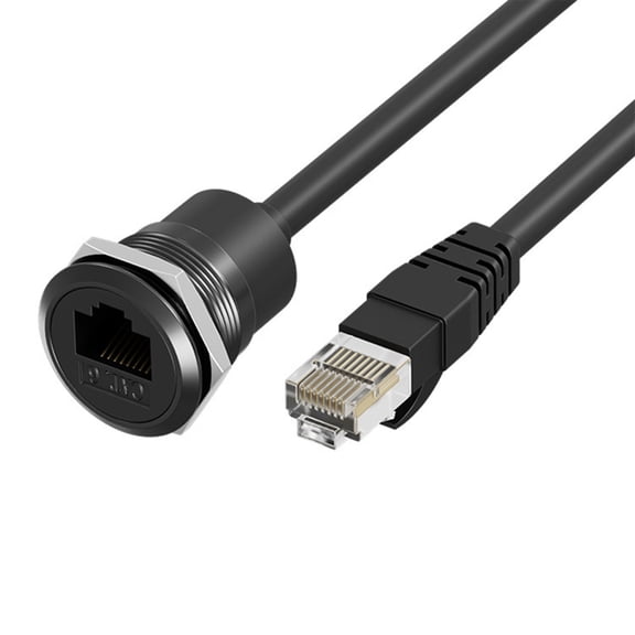 Embedded Cat6 RJ45 Ethernet Adapter C Shape Design RJ45 Panel Mount Coupler For Secure And Stable Networking Connection