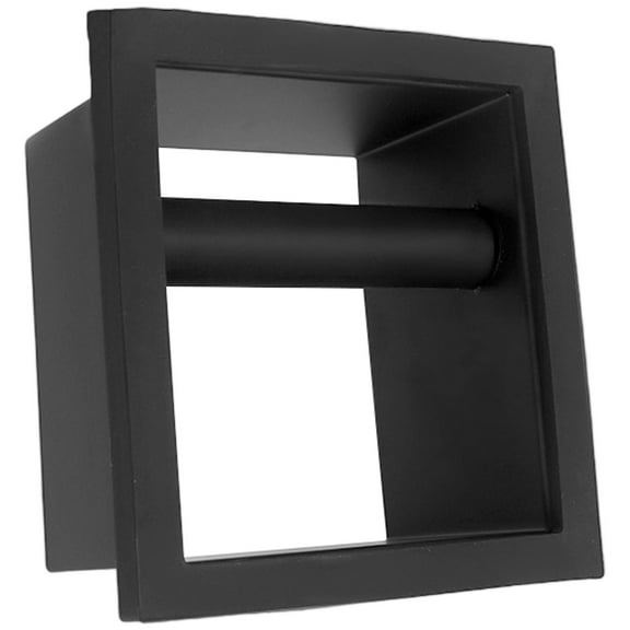 Embedded Coffee Grounds Box for Espresso Machines, Stainless Steel Bar Trash Bin with Rubber Bottomless Design, Commercial Use, Black Color