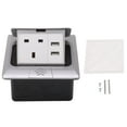 Embedded Desktop Socket with Dual USB Ports Power Receptacle Countertop