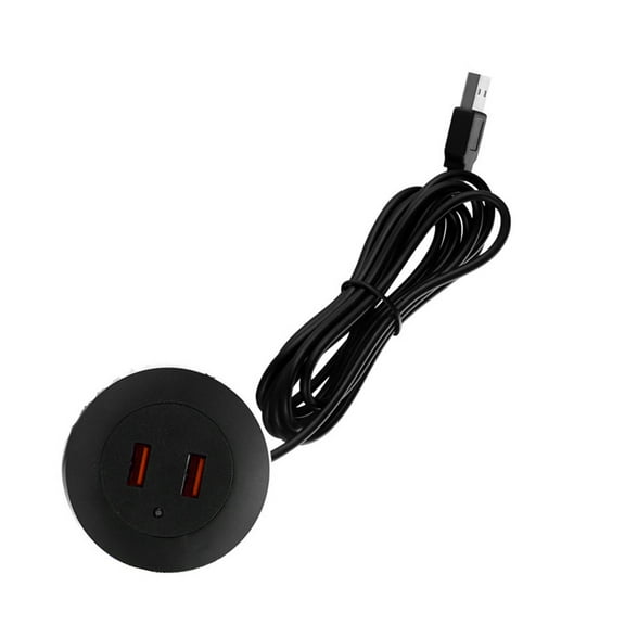 Embedded Desktop USB Charging Adapter Extension Cord Mobile Table Sofa Concealed Fast Charging Cable Connector Socket