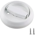 Embedded Door Circular Pull Ring 201 Porcelain White with Screws