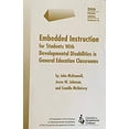 thumbnail image 1 of Pre-Owned Embedded Instruction for Students With Developmental Disabilities in General Education Classes (Ddd Prism Series) 9780865864375 Used, 1 of 1