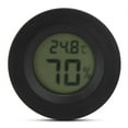 Embedded Round shaped Digital Reptiles Thermometer Hygrometer Humidity