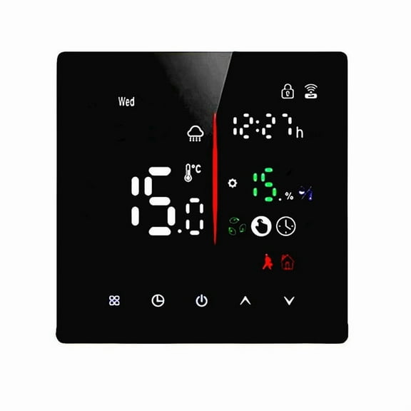 Embedded Thermostat Without WIFI Electric Heater Smart Timing Touchscreen Control Programmable Thermostat for House A