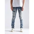 thumbnail image 1 of Embellish NYC Men's Thrash Destruct Rips Distressed Skinny Fit Denim Jeans (30, Indigo Blue Stonewashed), 1 of 7
