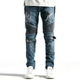 thumbnail image 1 of Embellish Turkish Biker Denim Indigo Distressed, 1 of 1