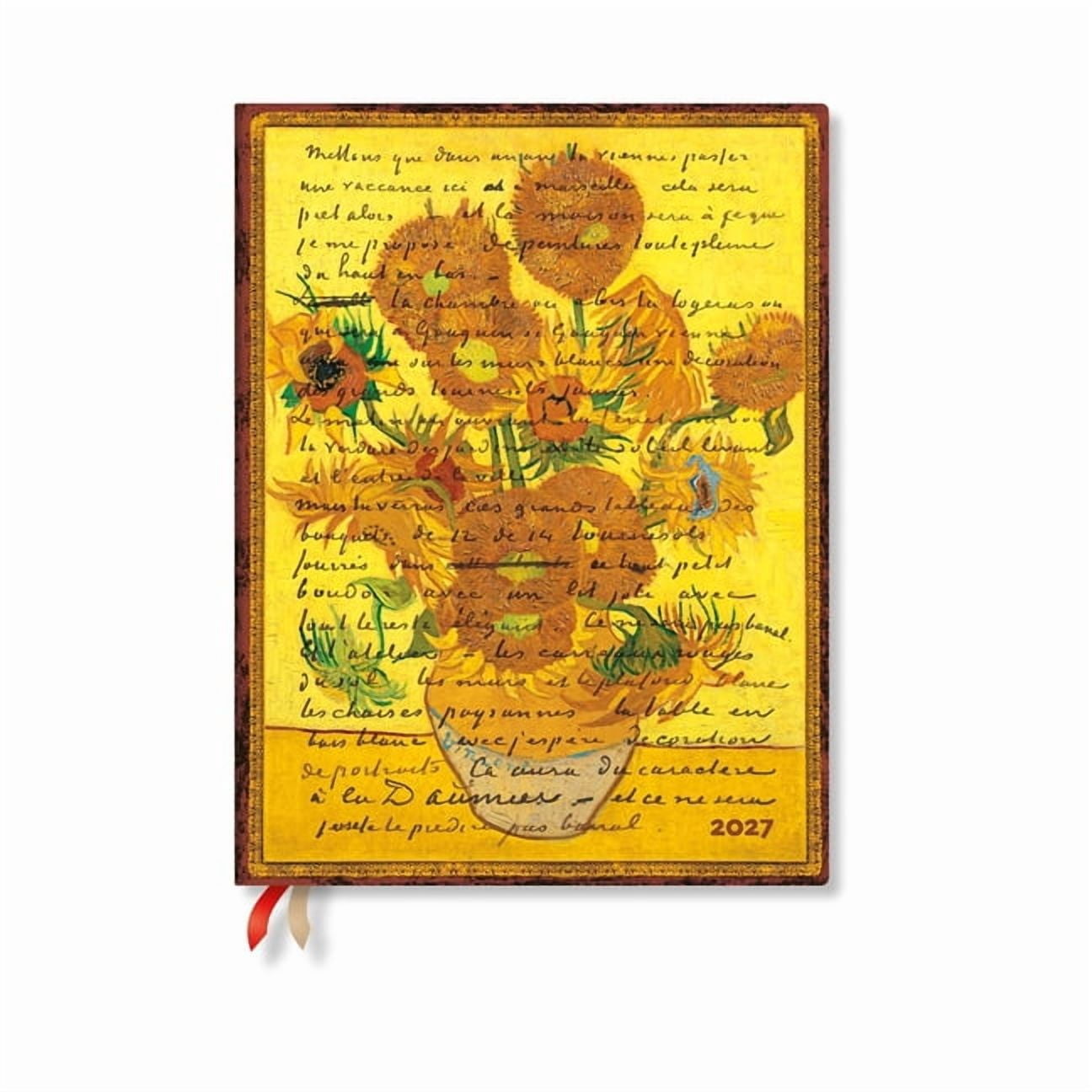 Embellished Manuscripts Collection 2027 Van Gogh, Sunflowers Ultra Vertical Hardcover 12-Month Weekly Planner, 160pg, 100gsm by Paperblanks (Embellished Ma, (Paperback)