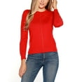 thumbnail image 1 of Embellished Puff-Sleeve Sweater Belldini Red M, 1 of 1