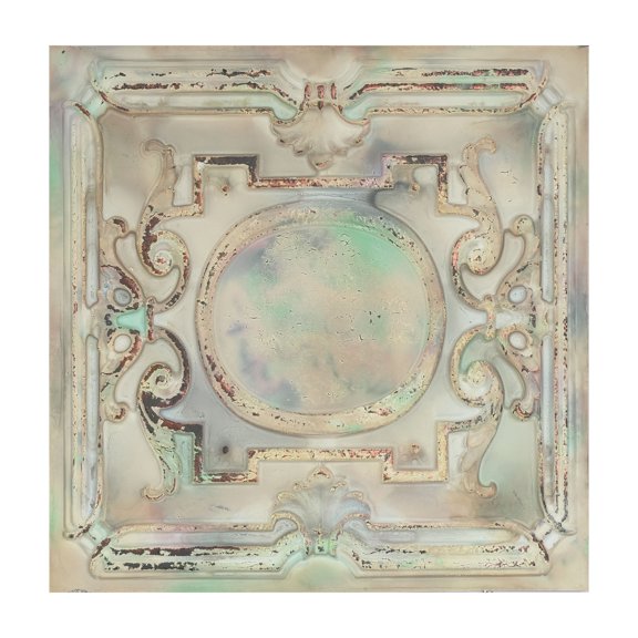 Embellished ceiling tiles Interior decorative panel for Flower Boutique PL15 Distress crack multicolor white 10Pcs/pack