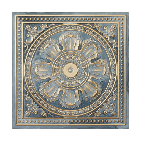 Embellished ceiling tiles Interior decorative panel for Flower Boutique PL17 Smoked gold 10Pcs/pack