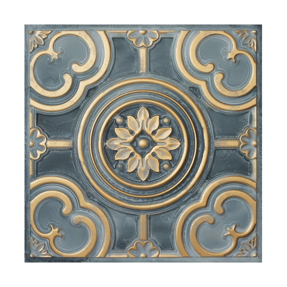 Embellished ceiling tiles suspended ceiling panels for Restaurant PL50 Smoked gold 10Pcs/pack