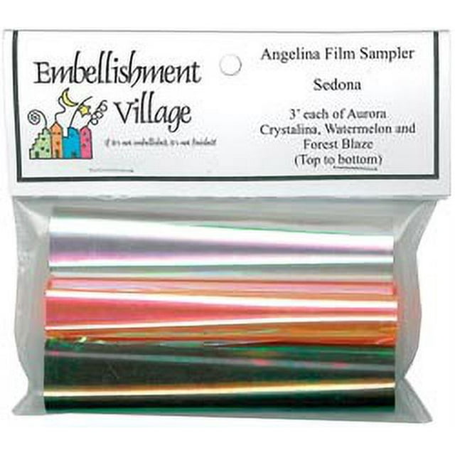 Embellishment Village Angelina Film Sampler 4 inch x 3 inch 3 pack