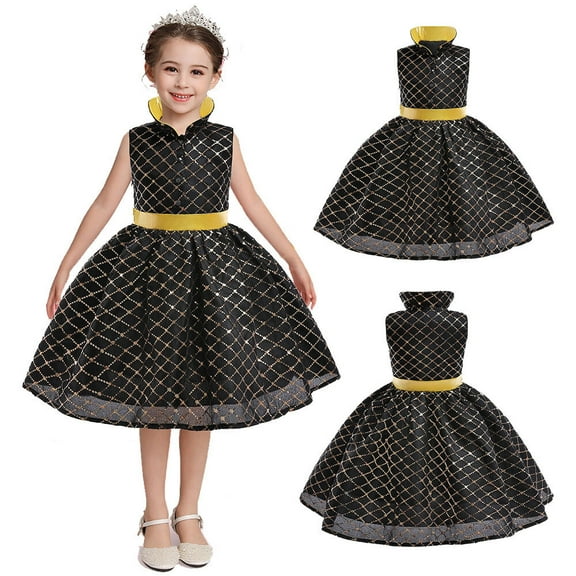 Ember Girls Costume Dress Halloween Fire Element Cosplay Dress Up, Size 3-9T