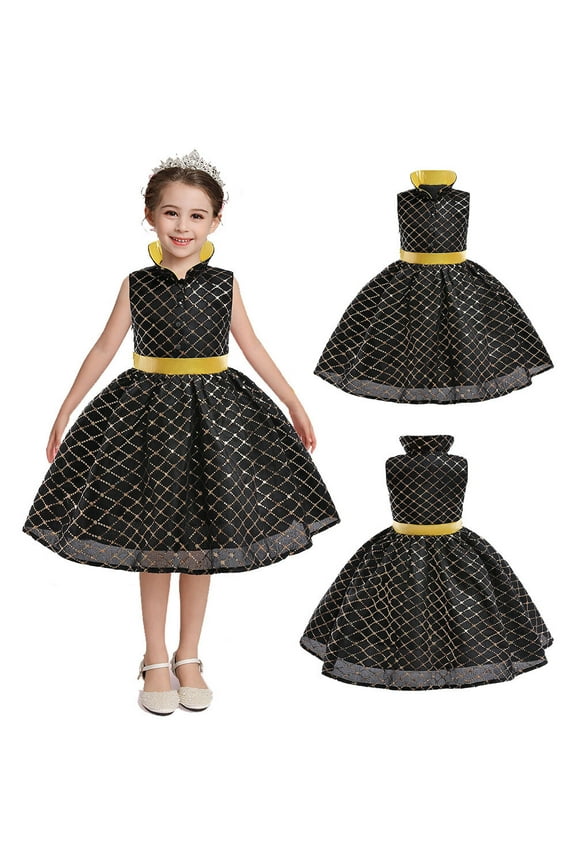 Ember Girls Costume Dress Halloween Fire Element Cosplay Dress Up, Size 3-9T