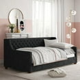 thumbnail image 1 of Ember Interiors Jordyn Upholstered Daybed, Twin, Gray Velvet, 1 of 19