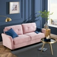 thumbnail image 1 of Ember Interiors Ricardo Sofa Couch, Blush Velvet, 1 of 13