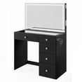 thumbnail image 1 of Boahaus Lyra Vanity Desk with LED Mirror and Built-In Speakers – Compact Makeup Vanity Table with Storage and Power Outlet, 1 of 6