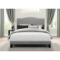 thumbnail image 1 of Ember Interiors Upholstered Arched Bed with Nailhead Trim, Glacier Gray, Full, 1 of 3