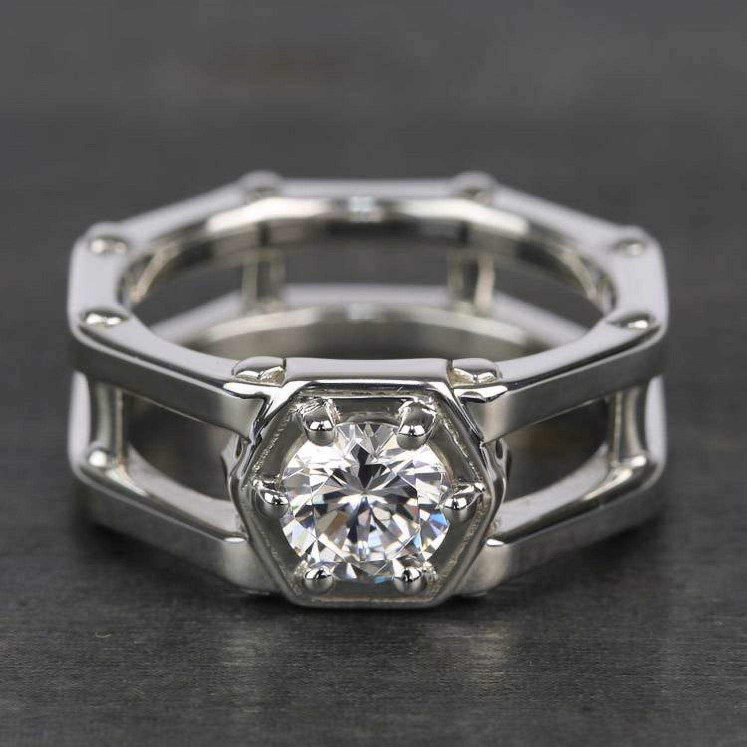Ember Jewel 2 Ct Round Brilliant Cut Lab-Created Simulated Diamond Six Ember Jewel 2 Ct Round Brilliant Cut Lab-Created Simulated Diamond Six