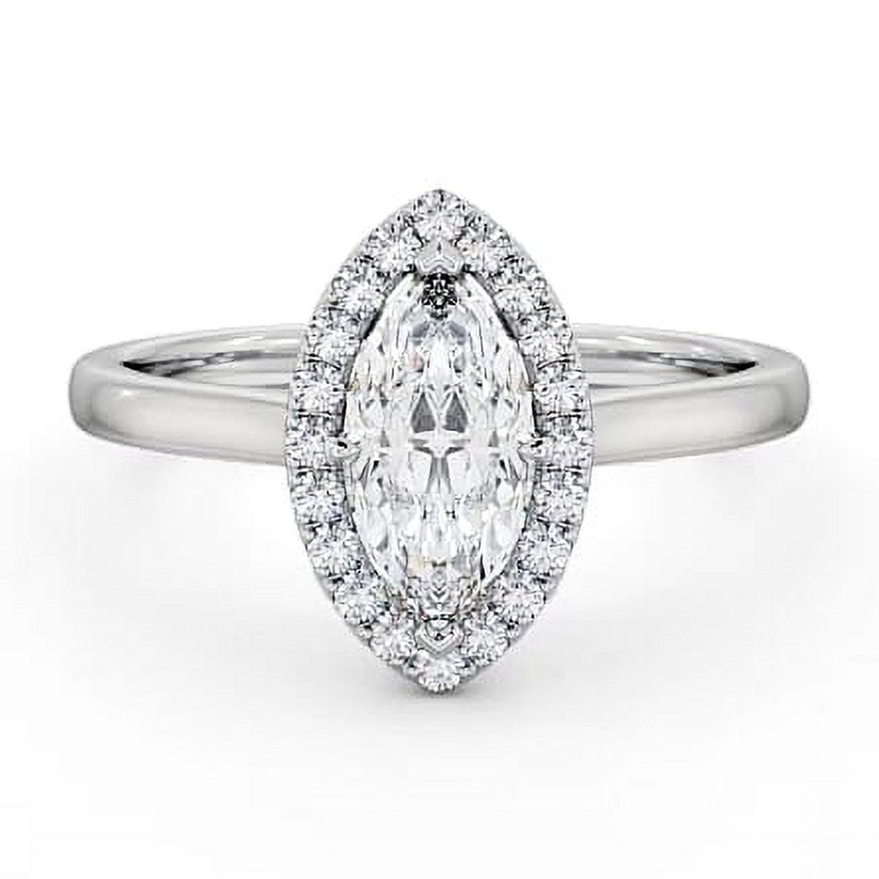 Ember Jewel Marquise Cut Lab Created Diamond Ring - 14K White Gold ...