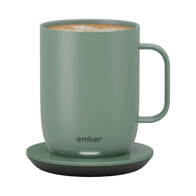 Ember Mug 2, 14 oz, Temperature Control Smart Mug, Sage Green, Size: 4.6 in