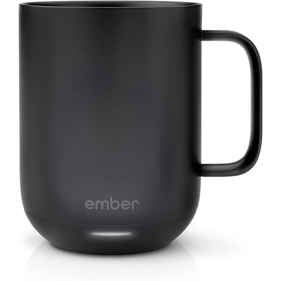 Ember Temperature Control Smart Mug  10 Ounce  1-hr Battery Life  White - App Controlled Heated Coffee Mug
